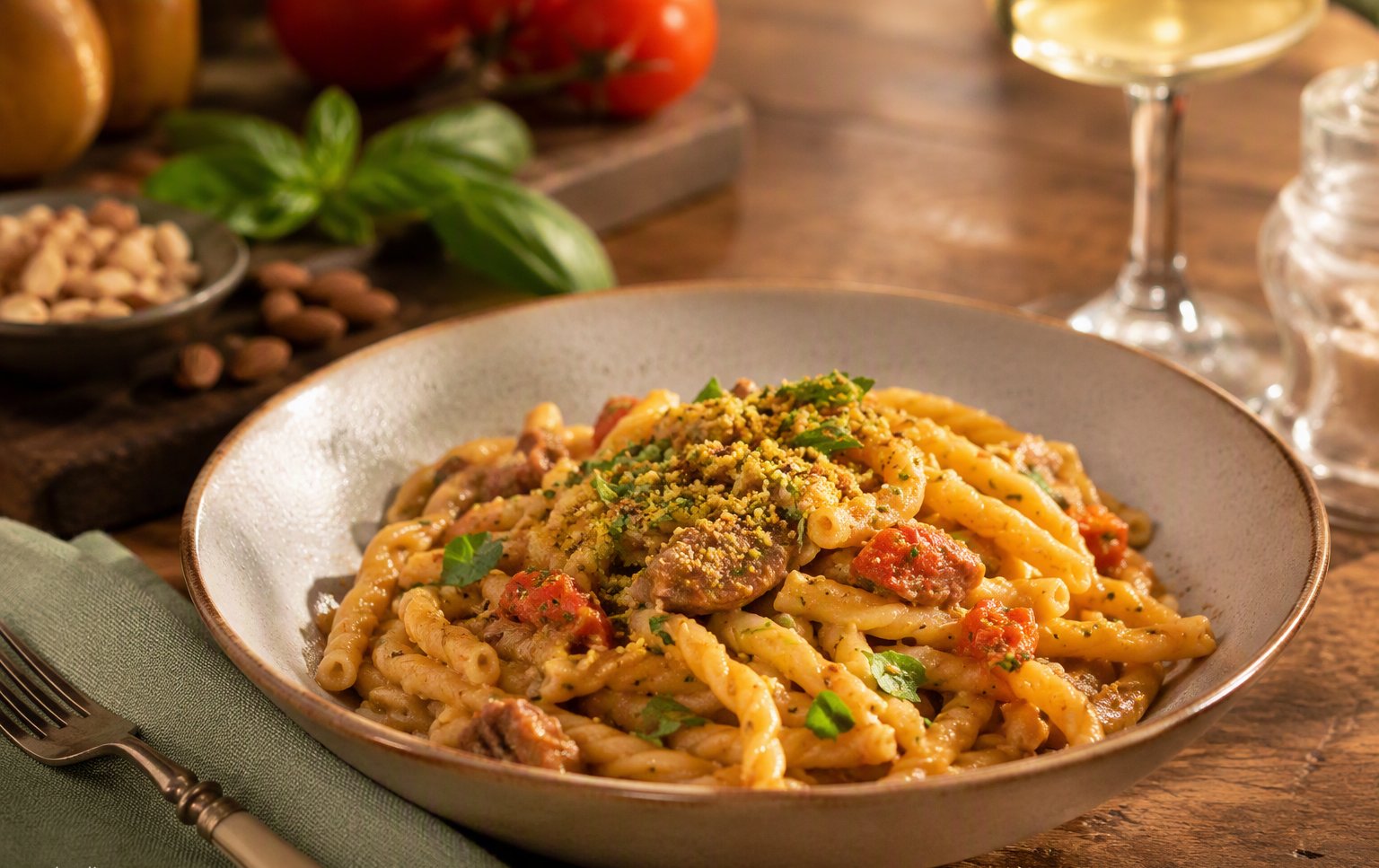 Busiate al pesto trapanese
